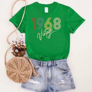 Limited Vintage 1968 Unique Birthday T-Shirt – Irish Green
