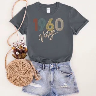 Limited Vintage 1960 Unique Birthday T-Shirt – Dark Heather
