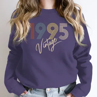 Limited Vintage 1995 Birthday Sweatshirt – Purple