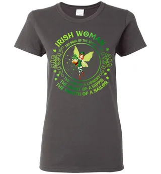 Irish Woman Ladies Short-Sleeve – Dark Heather