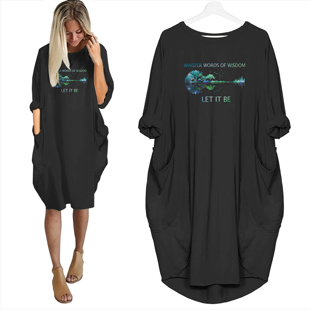 Whisper Words Of Wisdom Let It Be Limited Edition Pocket Dress Hippie Clothes - variant image 1