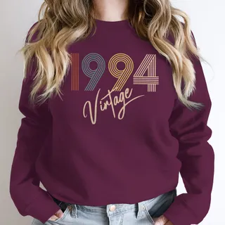 Limited Vintage 1994 Birthday Sweatshirt – Maroon