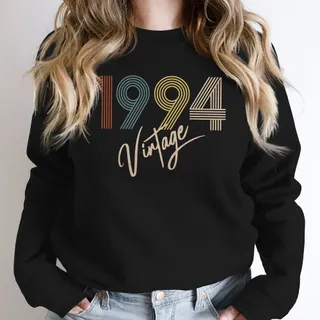 Limited Vintage 1994 Birthday Sweatshirt – Black