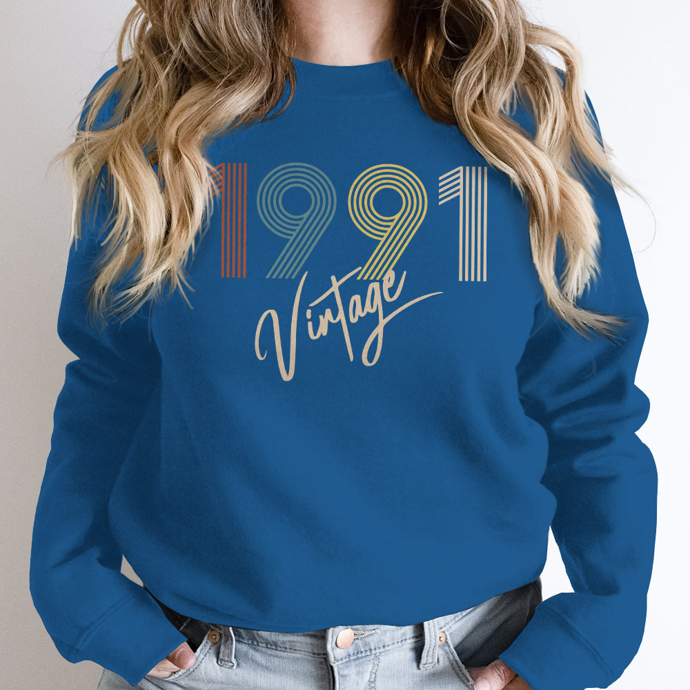 Limited Vintage 1991 Birthday Sweatshirt - variant image 1