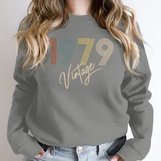 Limited Vintage 1979 Birthday Sweatshirt – Grey