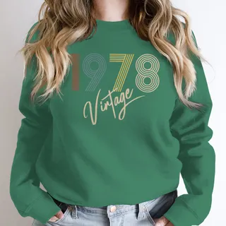 Limited Vintage 1978 Birthday Sweatshirt – Kelly Green