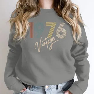 Limited Vintage 1976 Birthday Sweatshirt – Grey