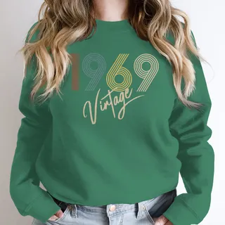 Limited Vintage 1969 Birthday Sweatshirt – Kelly Green