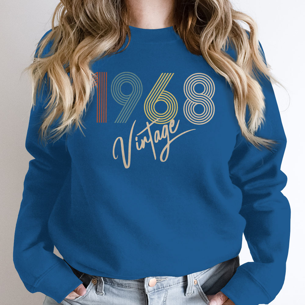Limited Vintage 1968 Birthday Sweatshirt - variant image 1