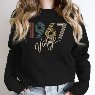 Limited Vintage 1967 Birthday Sweatshirt – Black