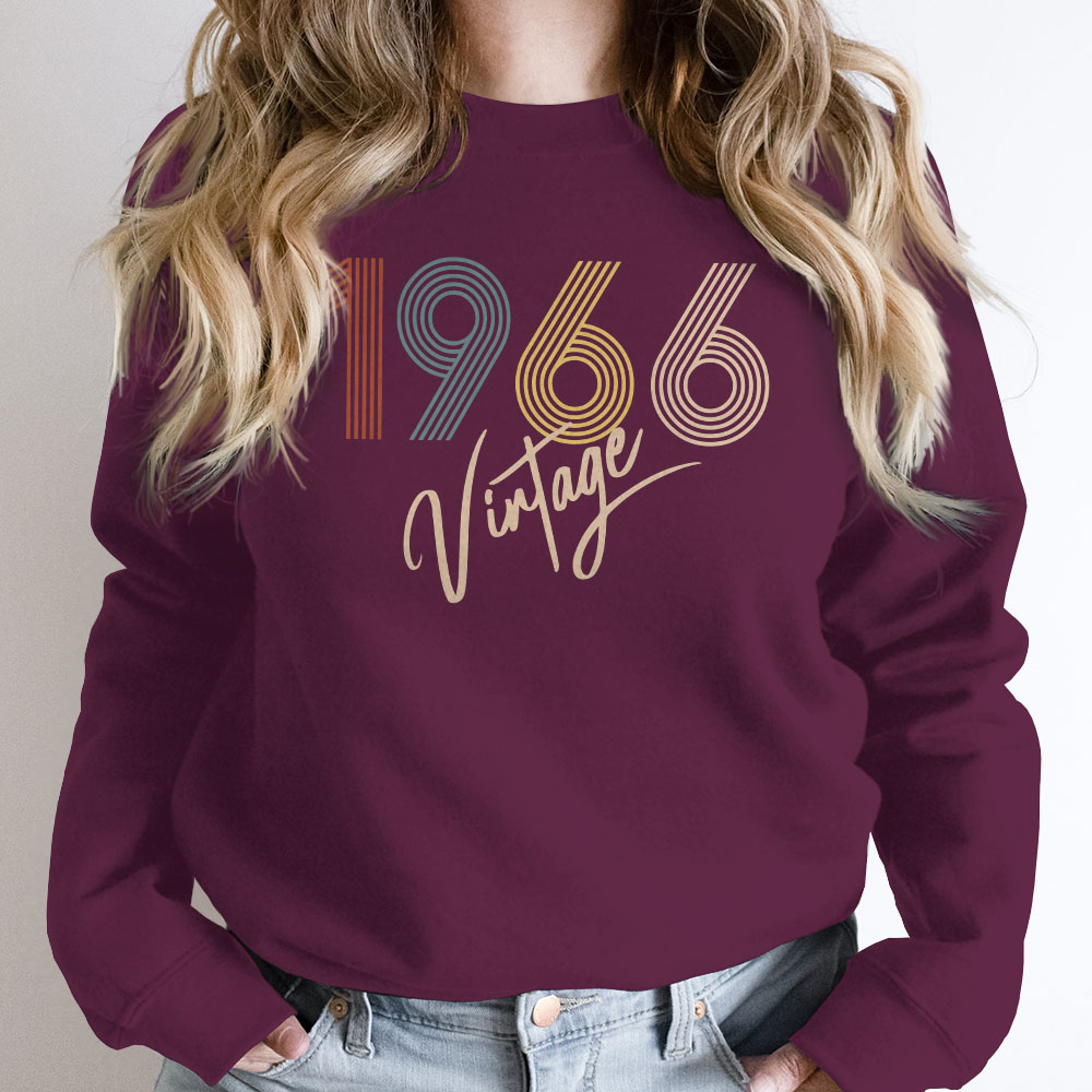 Limited Vintage 1966 Birthday Sweatshirt - variant image 1