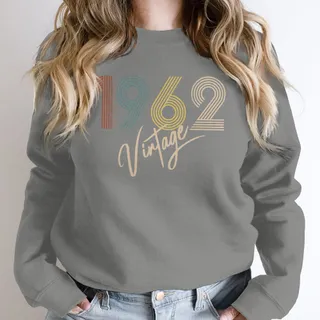 Limited Vintage 1962 Birthday Sweatshirt – Grey