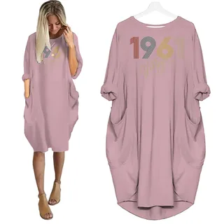 Limited Vintage Nightgown 1961 Birthday Pocket Dress – Pink
