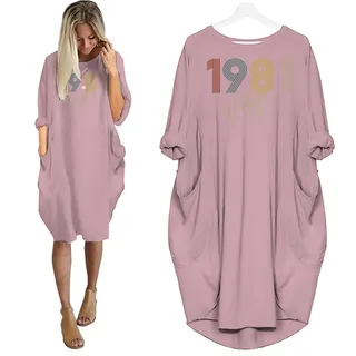 Limited Vintage Nightgown 1981 Birthday Pocket Dress – Pink