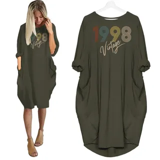 Limited Vintage Nightgown 1998 Birthday Pocket Dress – Green