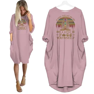 Mostly Peace Love And Light Nightgown – Pink