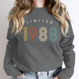 Limited Birthday 1988 Birthday Sweatshirt – Dark Grey