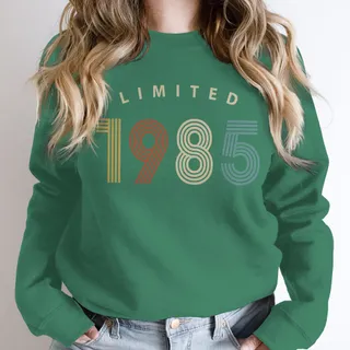 Limited Birthday 1985 Birthday Sweatshirt – Kelly Green