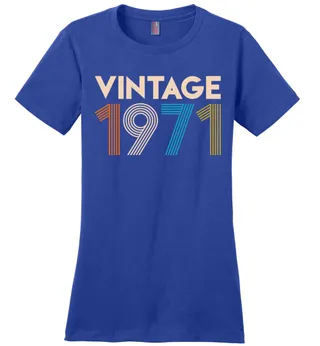 Vintage 1971 Limited Edition Ladies Perfect Weight Tee – Deep Royal