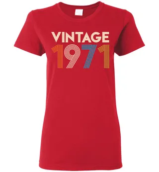 Vintage 1971 Limited Edition Ladies Short-Sleeve – Red