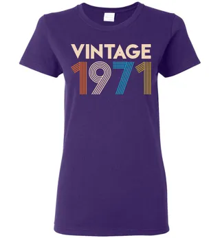 Vintage 1971 Limited Edition Ladies Short-Sleeve – Purple
