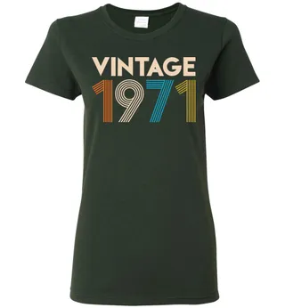 Vintage 1971 Limited Edition Ladies Short-Sleeve – Forest Green