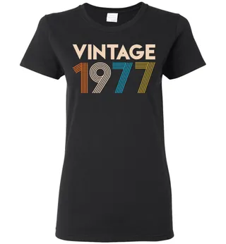 Vintage 1977 Limited Edition Ladies Short-Sleeve – Black