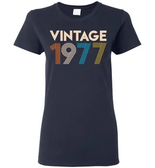 Vintage 1977 Limited Edition Ladies Short-Sleeve – Navy
