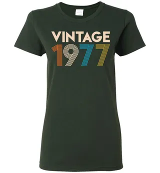 Vintage 1977 Limited Edition Ladies Short-Sleeve – Forest Green