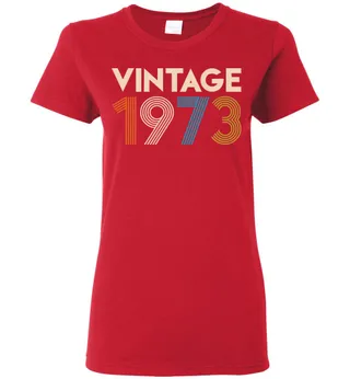 Vintage 1973 Limited Edition Ladies Short-Sleeve – Red