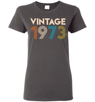 Vintage 1973 Limited Edition Ladies Short-Sleeve – Charcoal