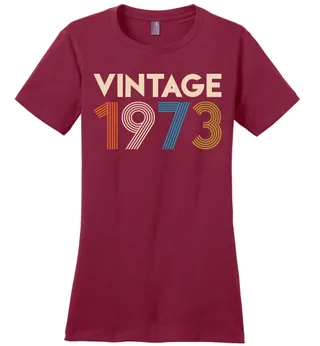 Vintage 1973 Limited Edition Ladies Perfect Weight Tee – Sangria
