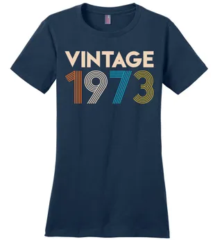 Vintage 1973 Limited Edition Ladies Perfect Weight Tee – Navy