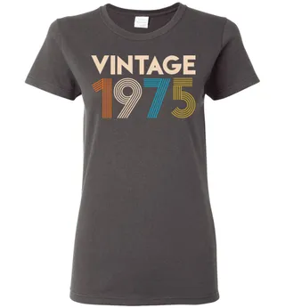 Vintage 1975 Ladies Short-Sleeve – Charcoal