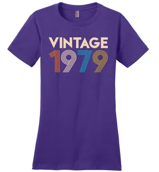 Birthday Shirt Gift Ideas For Women Vintage 1979 Black – Purple