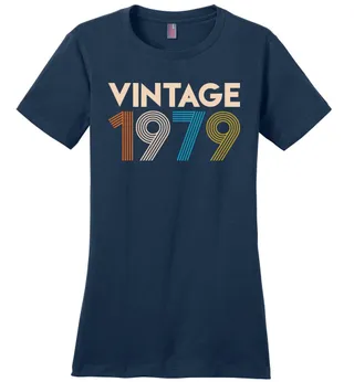 Birthday Shirt Gift Ideas For Women Vintage 1979 Black – Navy
