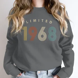 Limited Birthday 1968 Birthday Sweatshirt – Dark Grey