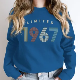 Limited Birthday 1967 Birthday Sweatshirt – Royal