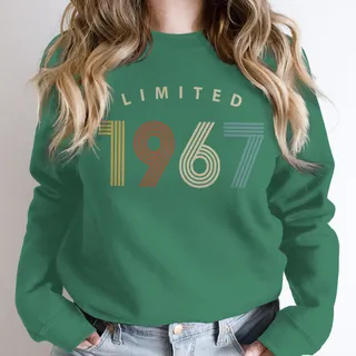 Limited Birthday 1967 Birthday Sweatshirt – Kelly Green