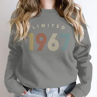 Limited Birthday 1967 Birthday Sweatshirt – Grey