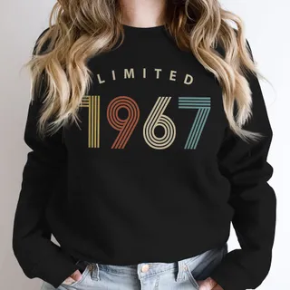 Limited Birthday 1967 Birthday Sweatshirt – Black