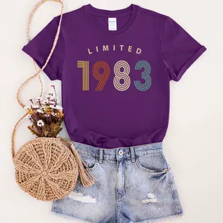 Limited Birthday 1983 Birthday T-Shirt – Purple