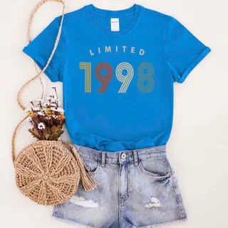 Limited Birthday 1998 Birthday T-Shirt – Royal
