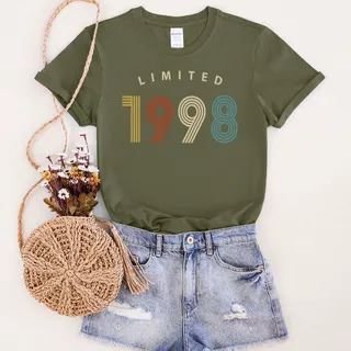 Limited Birthday 1998 Birthday T-Shirt – Military Green