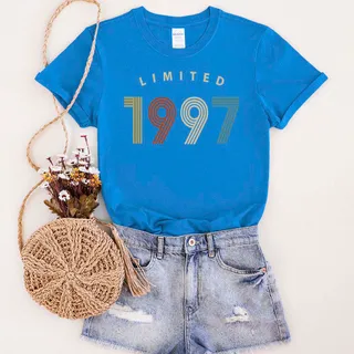 Limited Birthday 1997 Birthday T-Shirt – Royal
