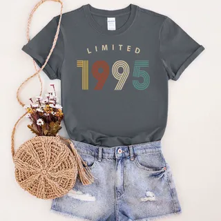 Limited Birthday 1995 Birthday T-Shirt – Dark Heather