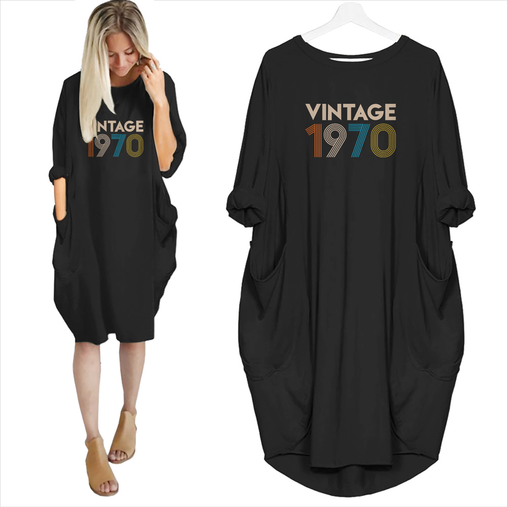 Vintage 1970 Limited Edition Pocket Dress - variant image 1