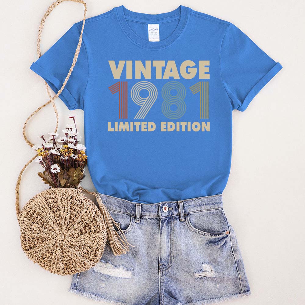 Vintage Limited 1981 Birthday T-Shirt - variant image 1