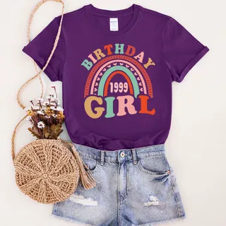Retro 1999 Birthday T-Shirt – Purple