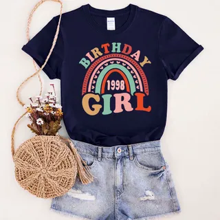Retro 1998 Birthday T-Shirt – Navy